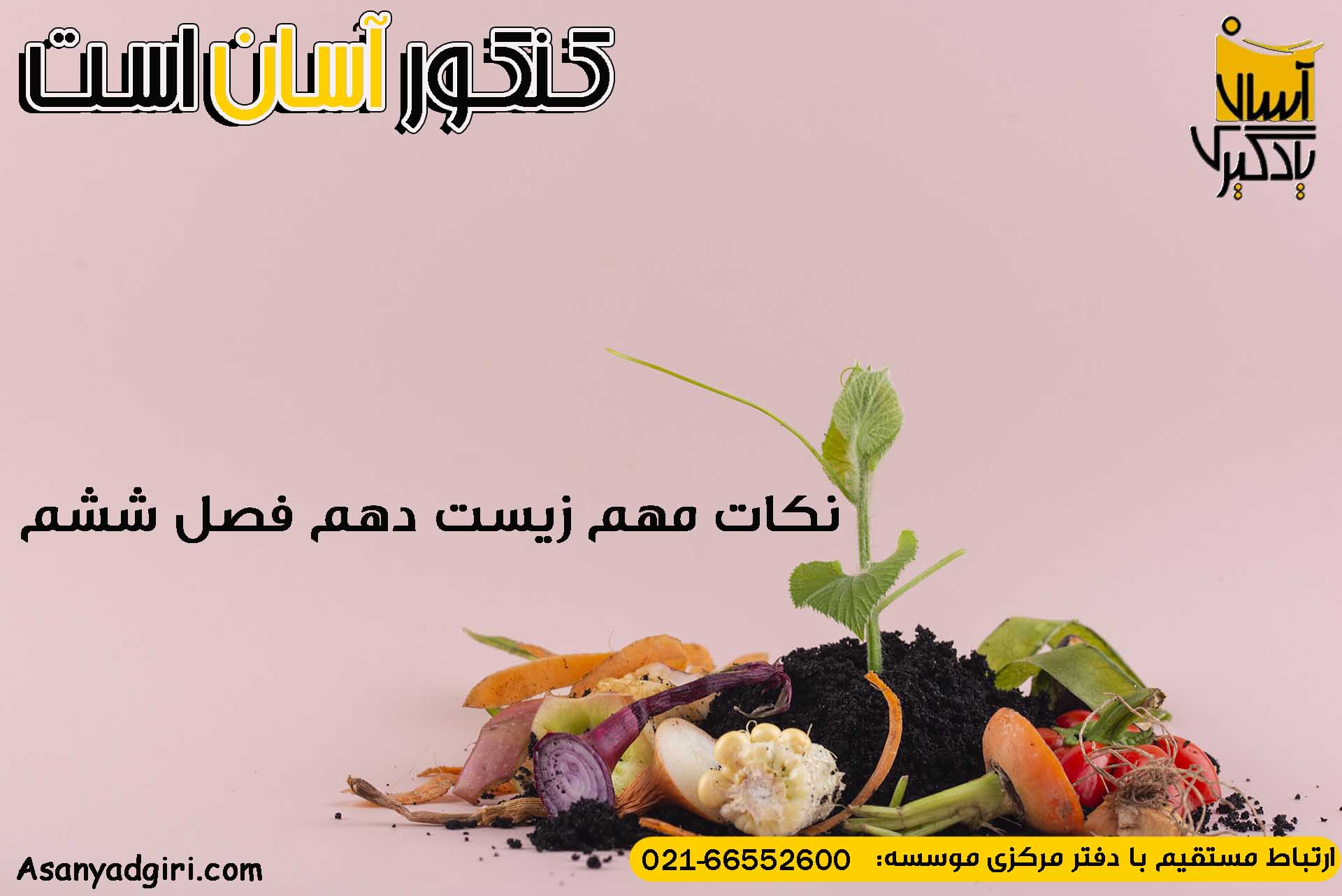 نکات مهم زیست دهم فصل ششم
