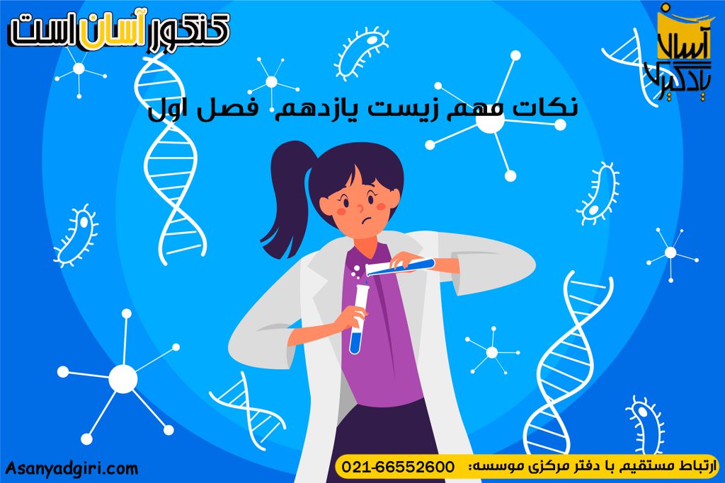 نکات مهم زیست یازدهم  فصل اول