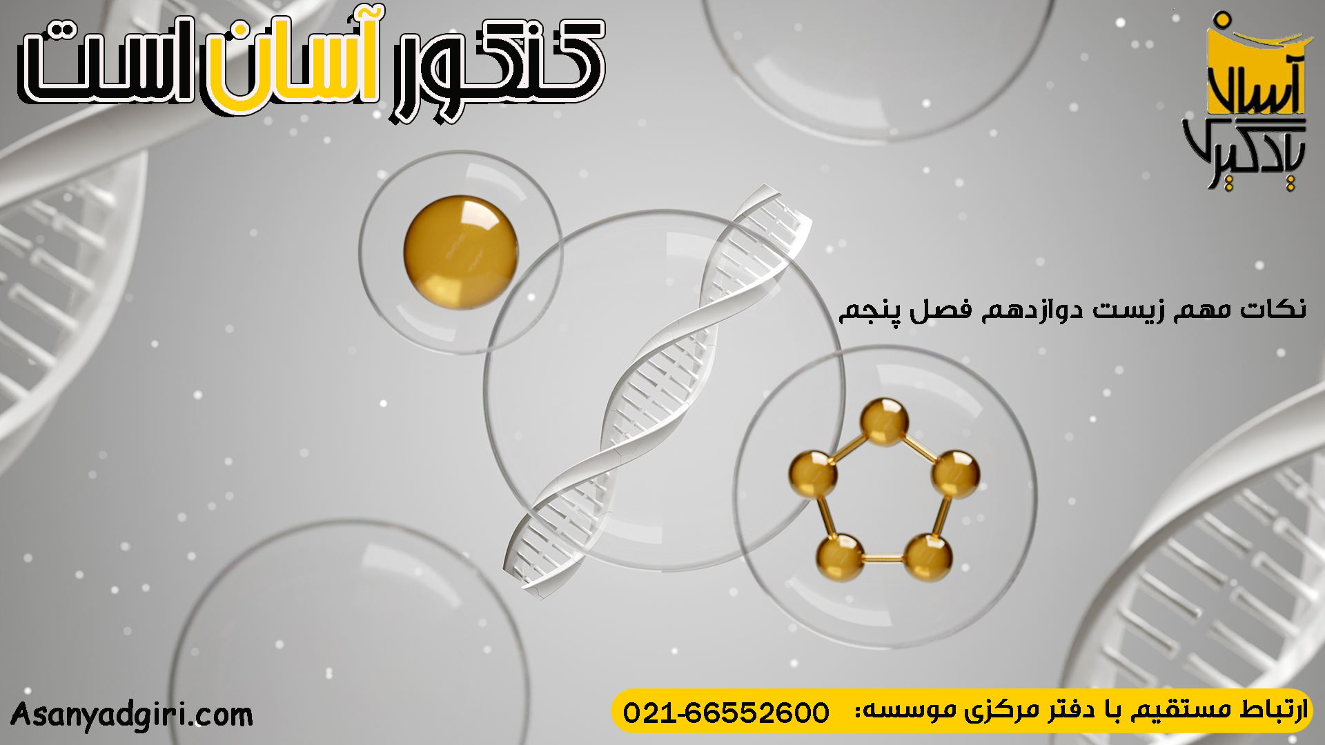 نکات مهم زیست‌ دوازدهم فصل پنجم